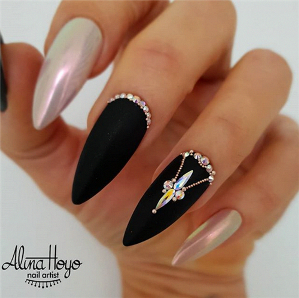 Moda Unhas Home - Unhas black decoradas. . . . . . . . . . ....