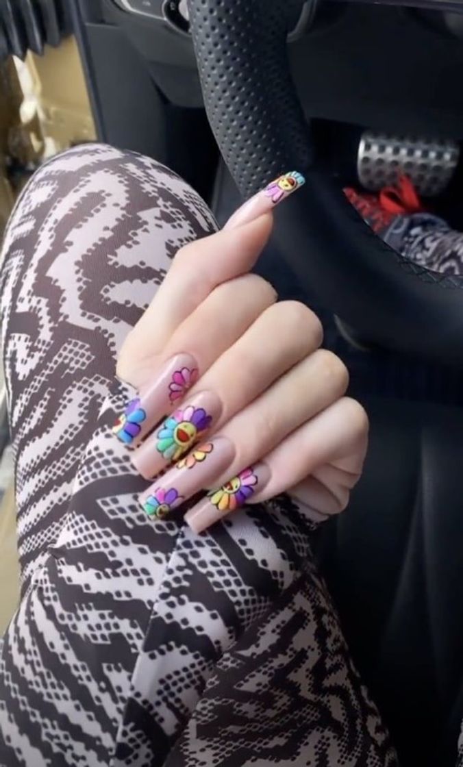 Moda Unhas Flowers 