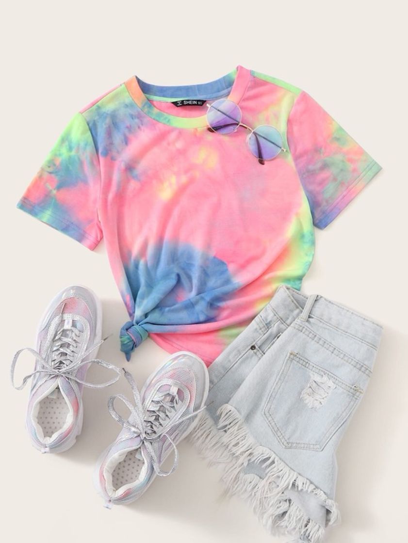 Moda Camisa Tie dye 