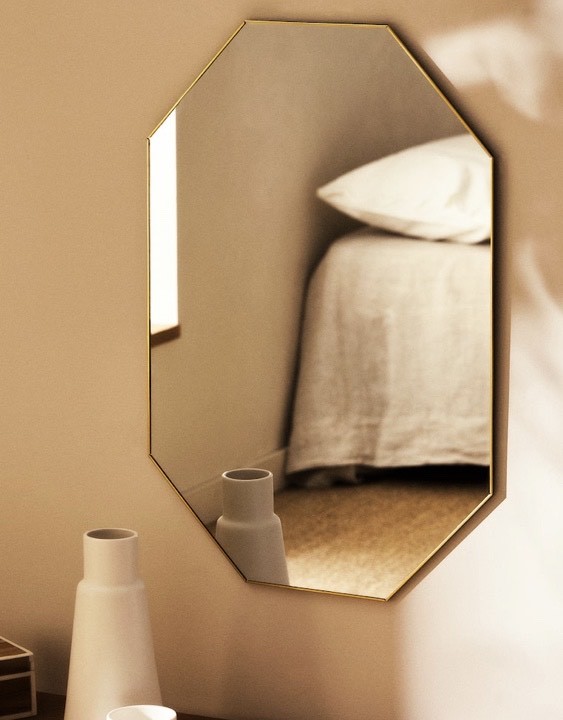 Social Espelho Octogonal