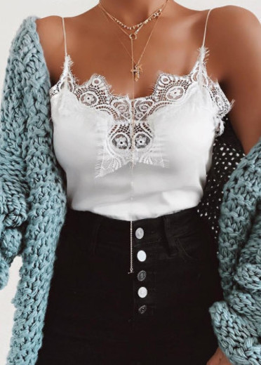 Cami Top with Lace Detail