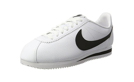 Nike Classic Cortez Leather, Zapatillas de Running Hombre, Blanco / Negro