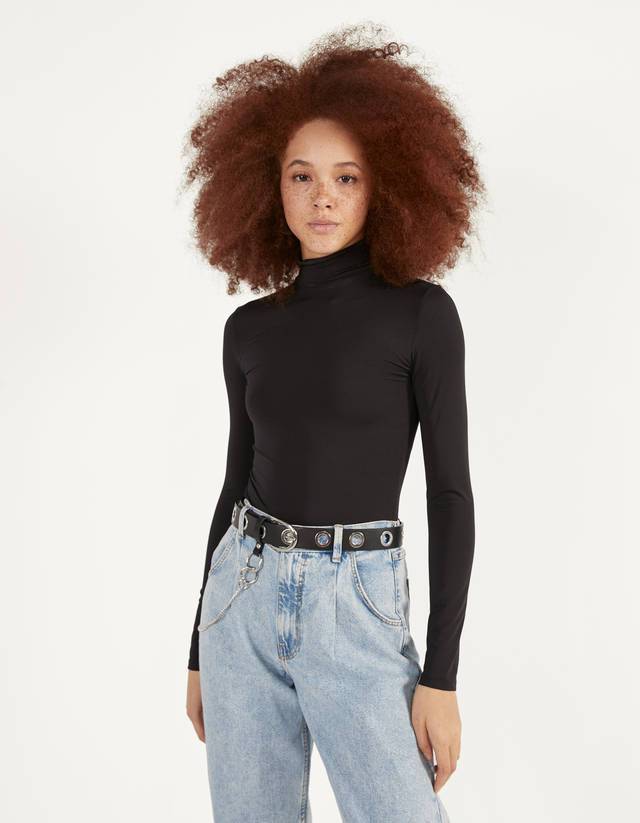 Body preto - Bershka
