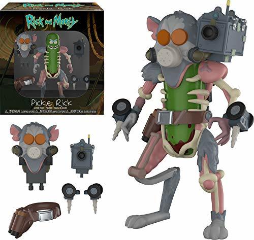 Juego Funko- Action Figure: Rick & Morty: Pickle Rick Coleccionable, Multicolor