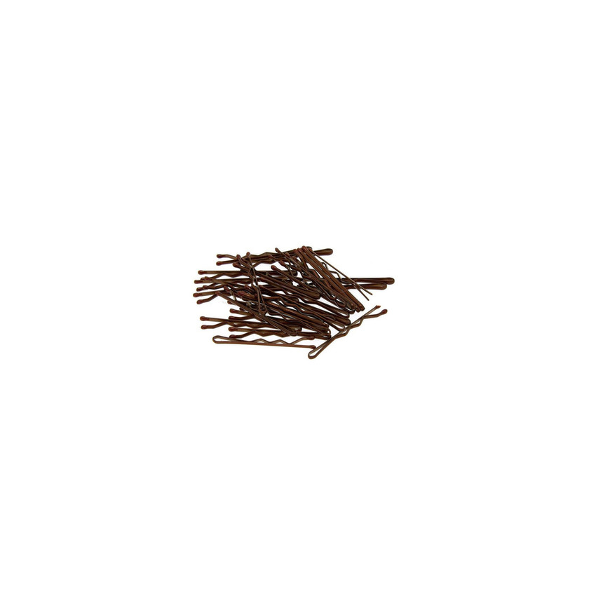 Mini ganchos para cabelo castanho 