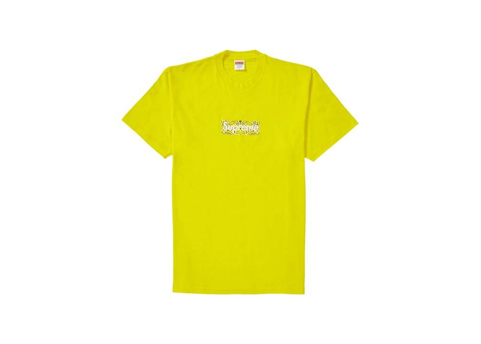 Supreme Bandana Box Logo Tee Yellow