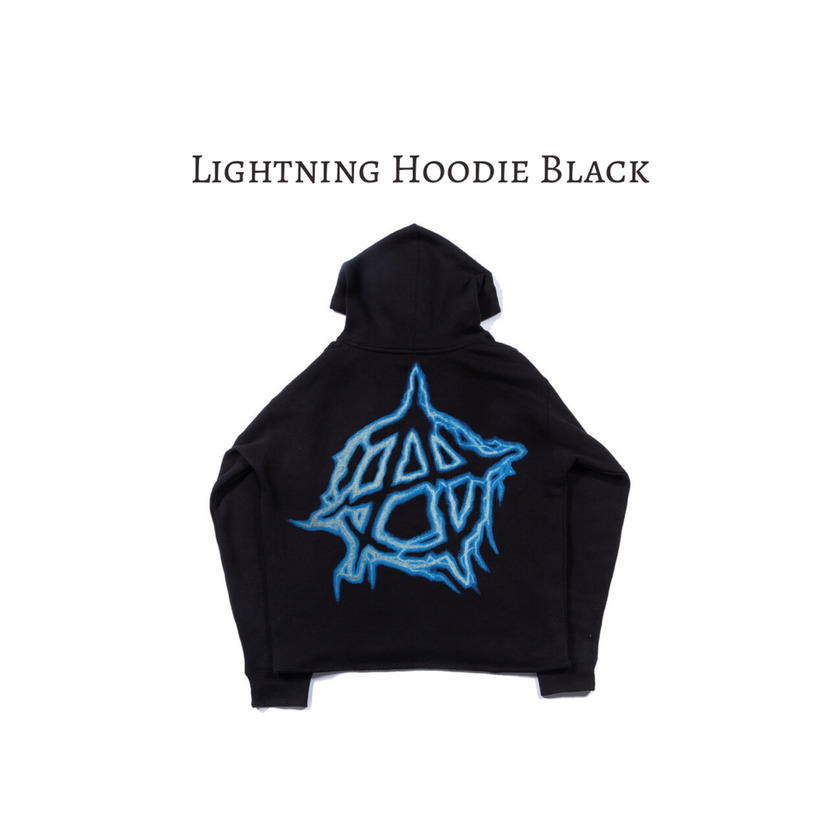 Products Revenge Lighting Hoodie Black