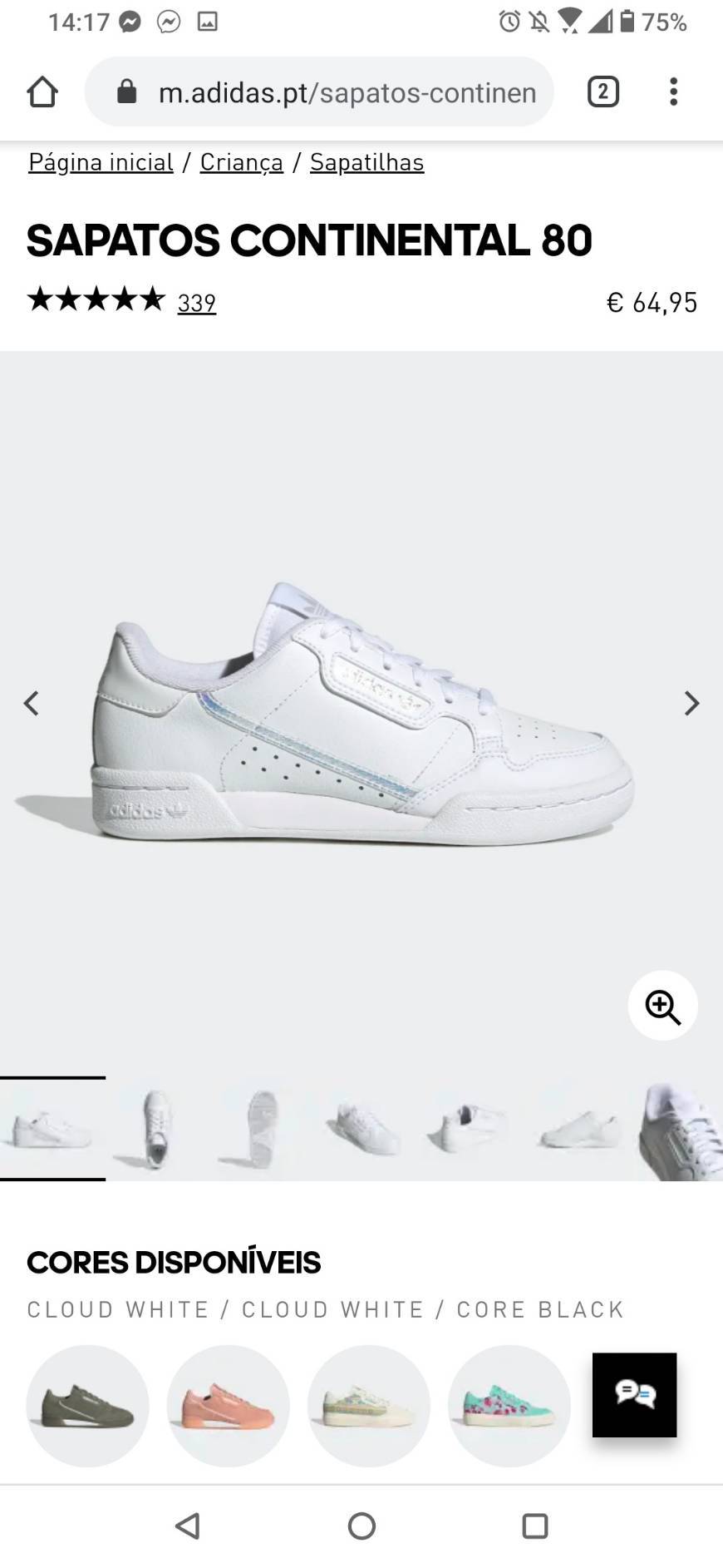 Adidas continental 80