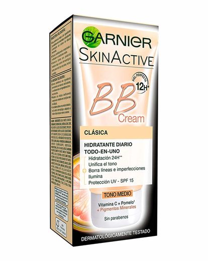 Garnier Skin Active BB Cream Clásica Perfeccionador Prodigioso para Pieles Normales, Tono