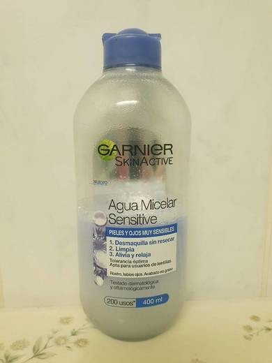 Garnier Skin Active Agua Micelar Sensitive para Pieles y Ojos Muy Sensibles