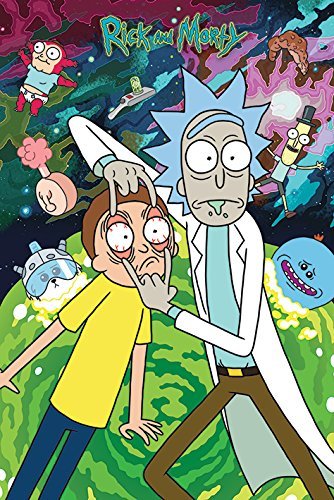 Home Pyramid International Reloj Rick y Morty Póster