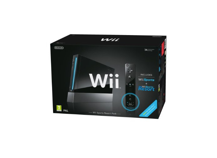 Electronic Nintendo Wii (Black) with Wii Sports