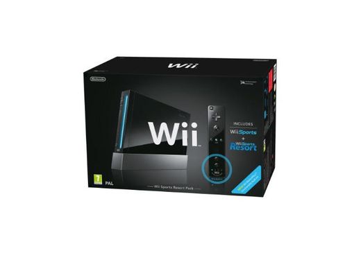 Nintendo Wii (Black) with Wii Sports