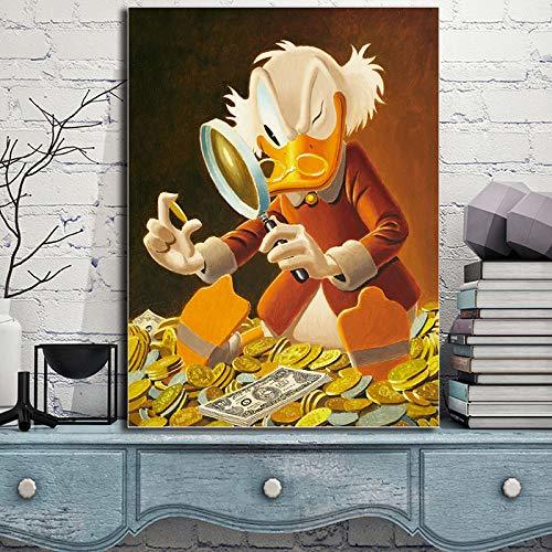 Home sin Marco Tio Patinhas Gold Carl Barks Donald Canvas Prints Picture Modular