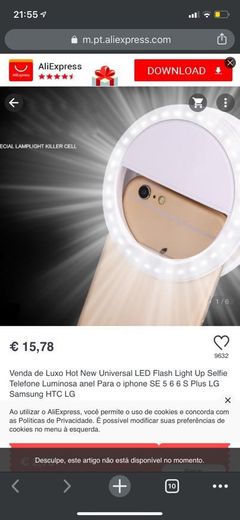 LED para selfies