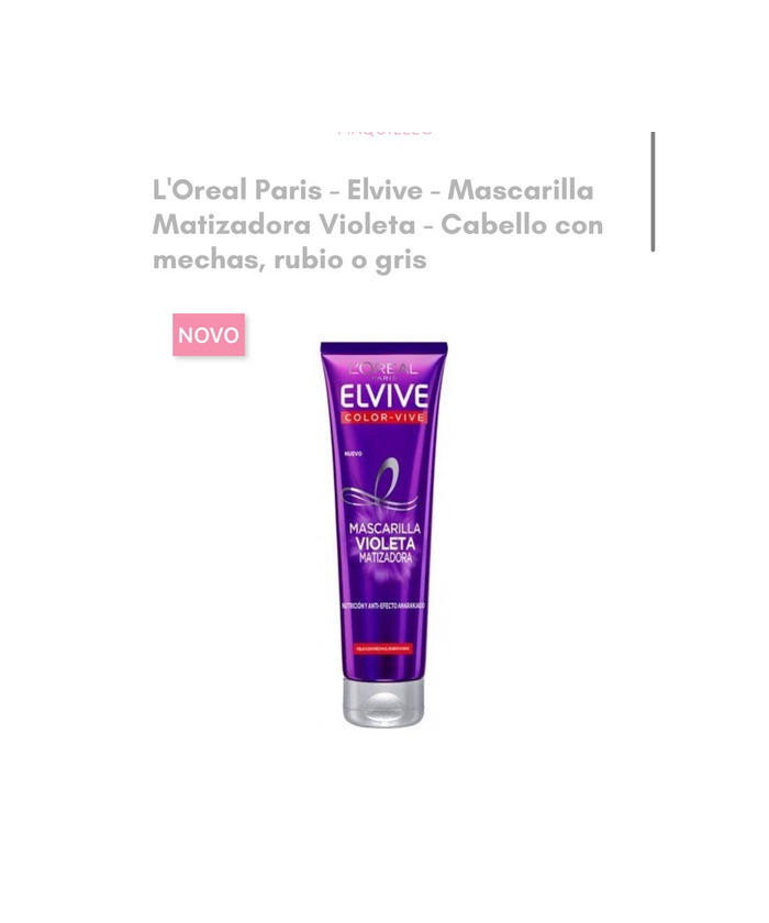 Producto Máscara violeta 