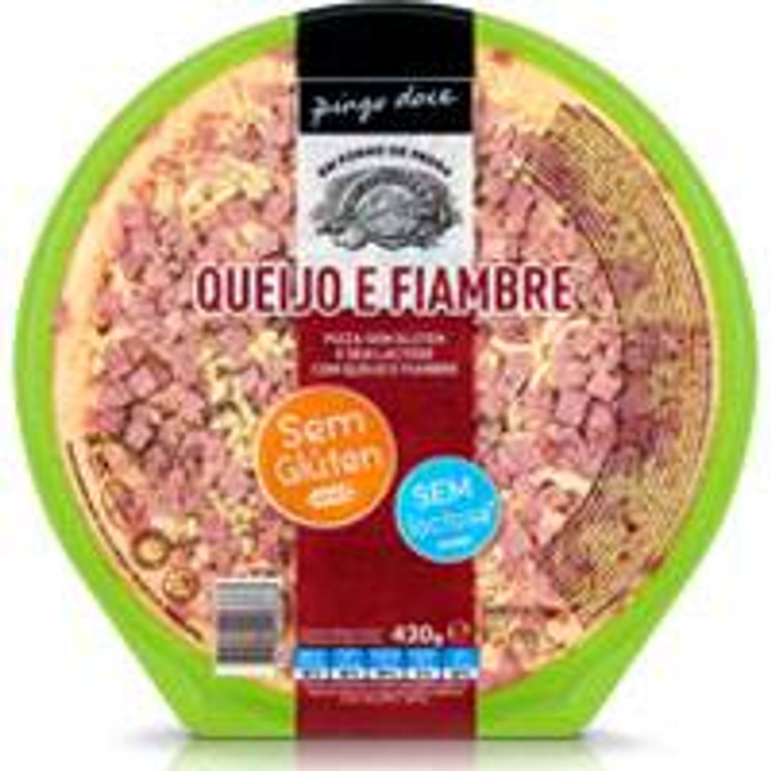 Fashion Pizza queijo e fiambre sem lactose/sem glúten pingo doce