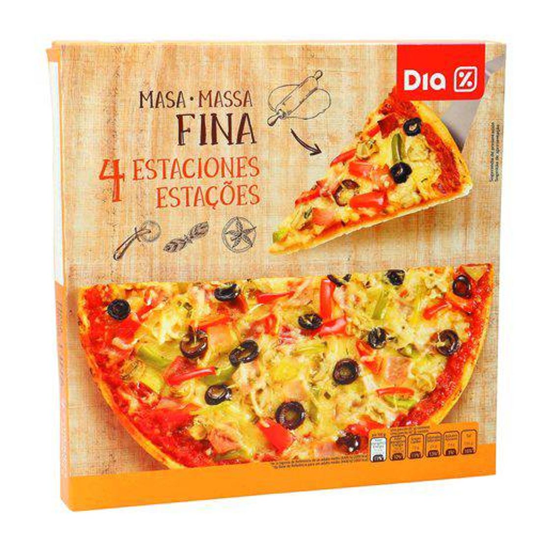 Fashion DIA Pizza 4 Estações 350 g | COMPLETAS | Minipreço