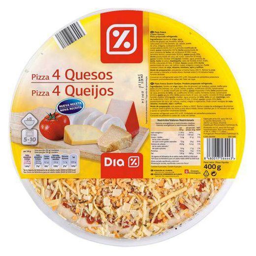 DIA Pizza Fresca de 4 Queijos 400 g | PIZZA | Minipreço