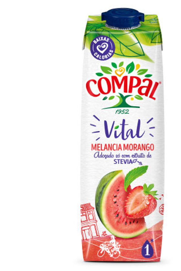 Fashion Compal Vital Melância Morango 1l 