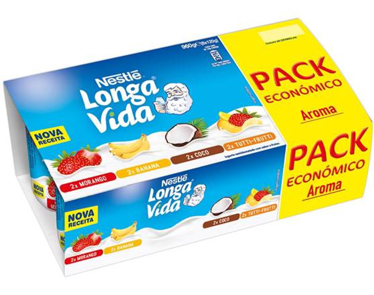 Fashion Iogurte Aroma Longa Vida Pack Econ. 4 Sabores 8X120g 