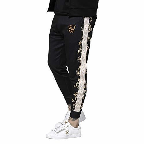 Sik Silk Black Edition Poly Cuffed Jogger Pants - Black