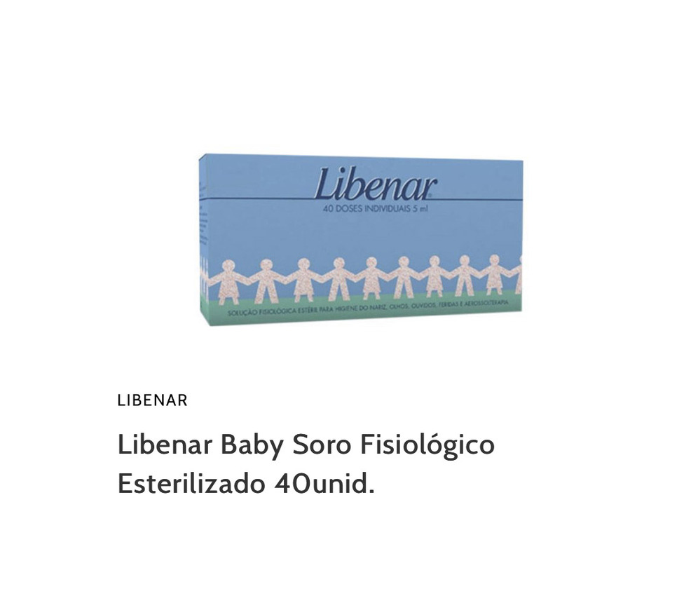 Producto Soro fisiológico 