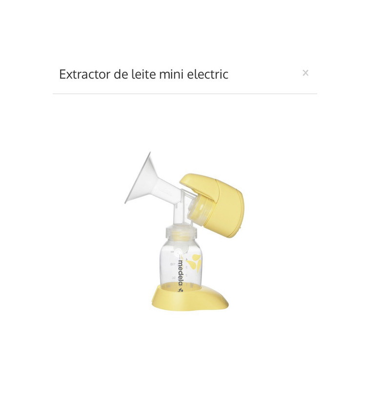 Producto Extrator Medela mini elétrico 