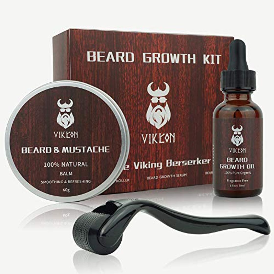 Producto Derma Roller - Kit de crecimiento de barba para barba, rodillo de