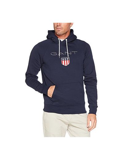 Gant Shield Hoodie Capucha, Azul