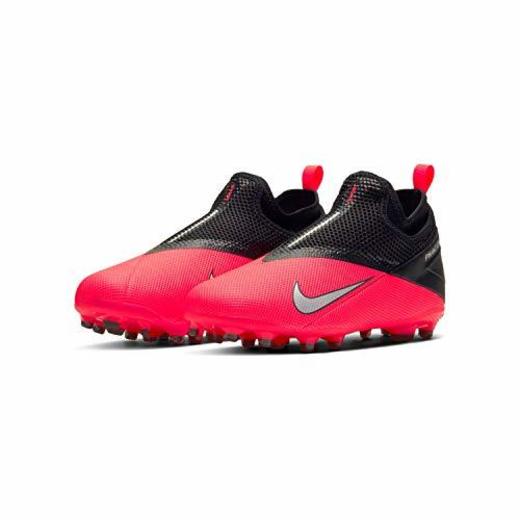 Bota DE Futbol Phantom Vision 2 Academy Dynamic FIT MG Rojo Negro