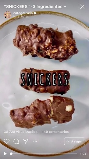 Snickers versão mais fit