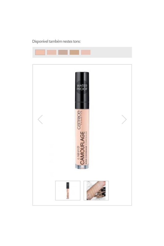 Products  Catrice - Concealer Liquid Camouflage - 010