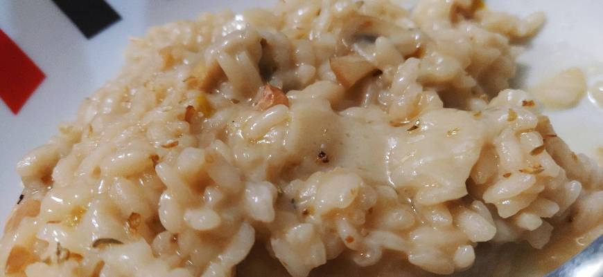 Social Risoto de cogumelos e queijo parmesão 