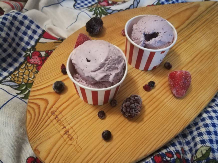 Moda Gelado de frutos vermelhos