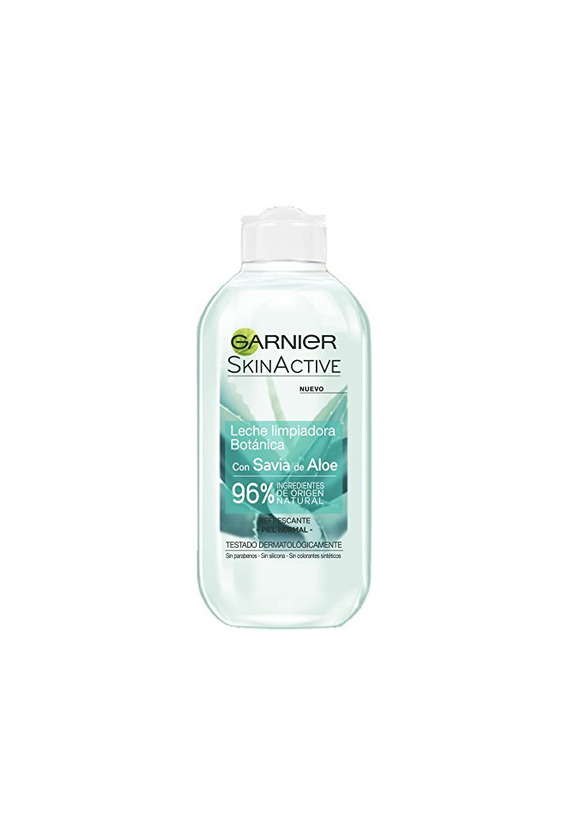 Belleza Garnier Skin Active - Leche limpiadora refrescante con Aloe vera para piel