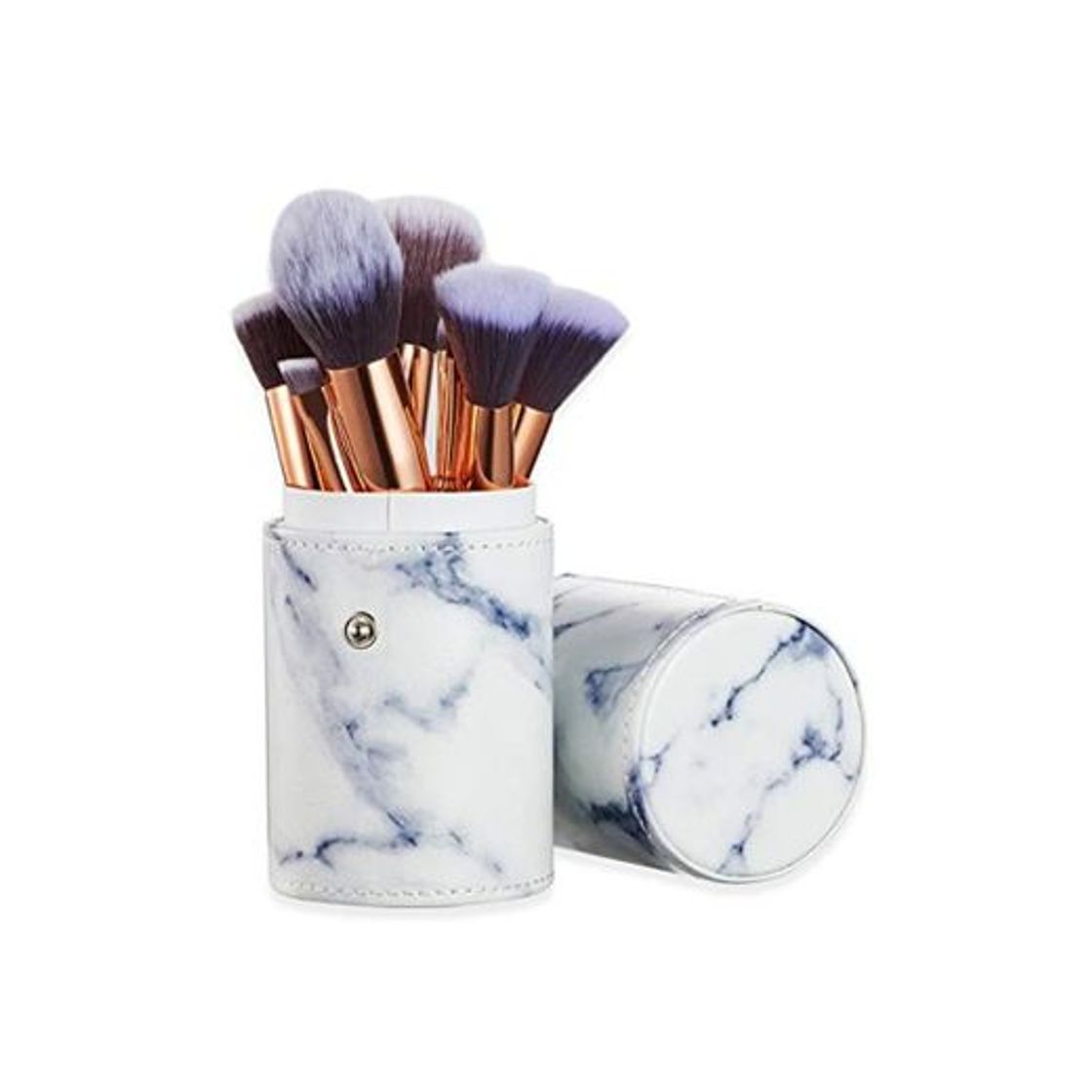 Social Set de brochas de maquillaje profesional Ruesious 10 piezas Pinceles de maquillaje