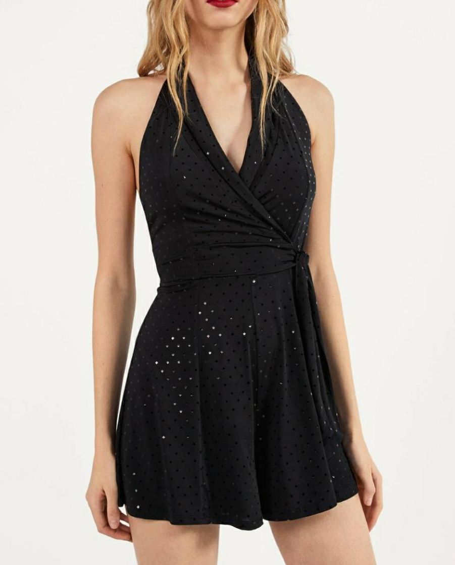 Social Macacão curto com brilho