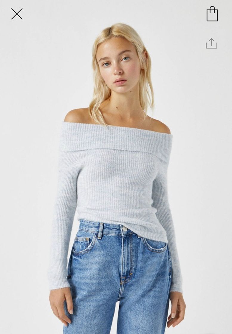 Social Suéter cuello bardot