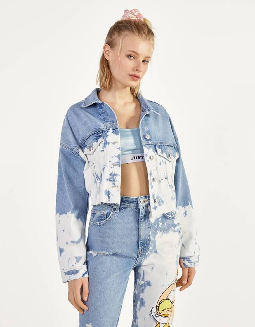 Moda Casaco denim Space Jam x Bershka

