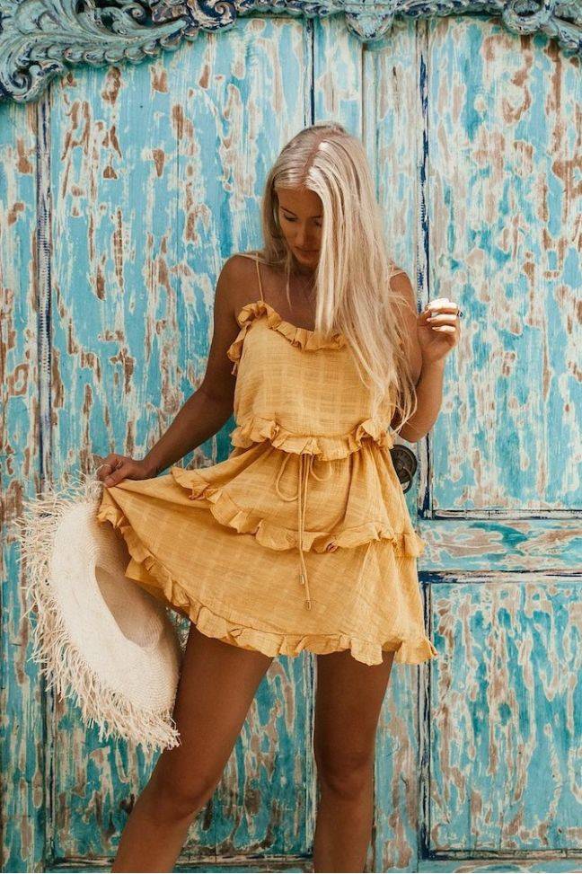 Social Yellow dress 