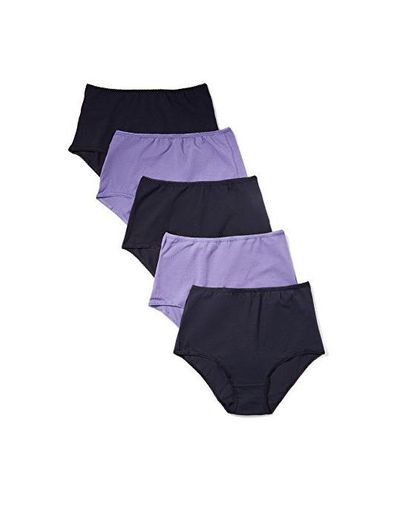 Marca Amazon - Iris & Lilly Waist Slip Mujer, Pack de 5,