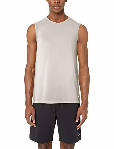 Amazon Essentials - Camiseta sin costuras ni mangas para correr para hombre,