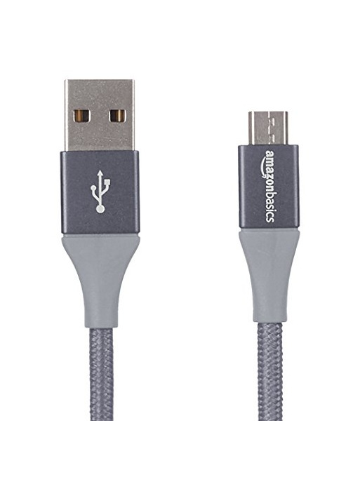 Electronics AmazonBasics - Cable USB 2.0 A a micro USB B con trenzado