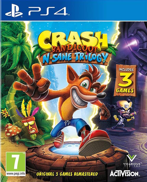 Moda Crash Bandicoot ps4