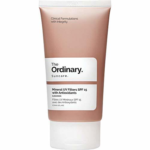 Belleza THE ORDINARY Mineral UV Filters SPF15 con Antioxidantes 50ml