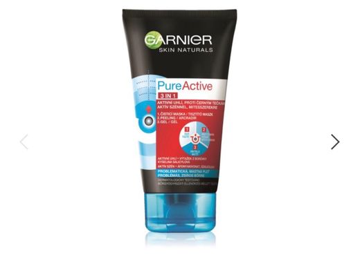 Garnier Pure Active máscara preta contra pontos pretos, acne