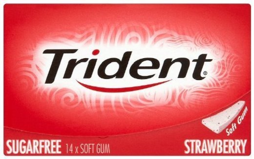 Trident Soft Gum Sugarfree Strawberry 29 g