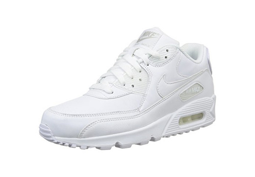 Nike Air MAX 90 Leather, Zapatillas para Hombre, Blanco