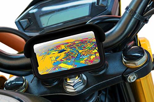Soporte movil para Moto con Cargador 2.1A Carga rapida Funda Protectora Visera